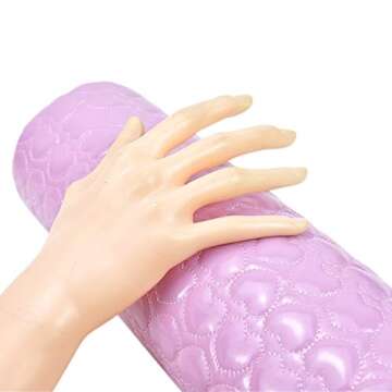 Pomeat PU Leather Salon Nail Hand Rest Cushion Hand Holder Nail Arm Rest Nail Pillows Manicure Tool