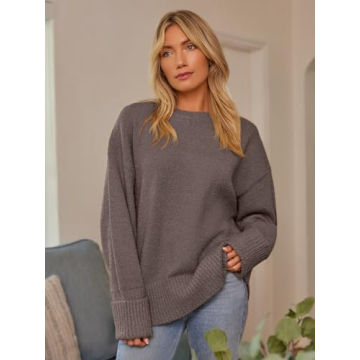 LILLUSORY Women's Oversized Sweater for Winter Comfort