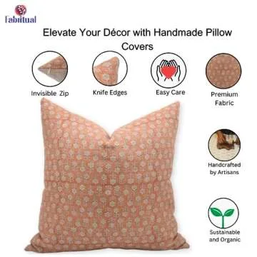 Stylish Handmade Fabritual Throw Pillow Cover for Sofa