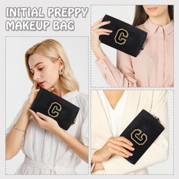 Personalized Initial Makeup Bag for Stylish Organization