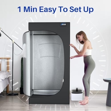 Portable Steam Sauna Box Fast Heating Foldable Remote Control