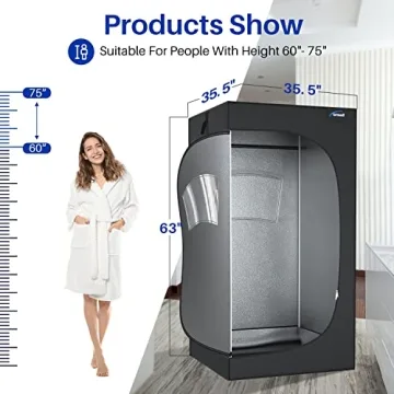 Portable Steam Sauna Box Fast Heating Foldable Remote Control