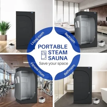 Portable Steam Sauna Box Fast Heating Foldable Remote Control