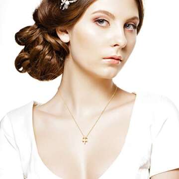 Zealmer Cyberny Women 18K Gold Plated Sagittarius Pendant Necklace 18"