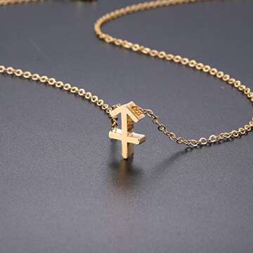Zealmer Cyberny Women 18K Gold Plated Sagittarius Pendant Necklace 18"