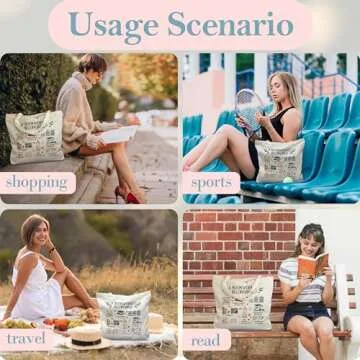 Canvas Tote Bag, Book Tote Bag, Book Lover Gift, A Bookworm's Belongings Tote, Library Tote Bag, Reusable Grocery Shopping Bag, Library Shoulder Bag For Reader Bookish Women Friend Bookworm A(12)