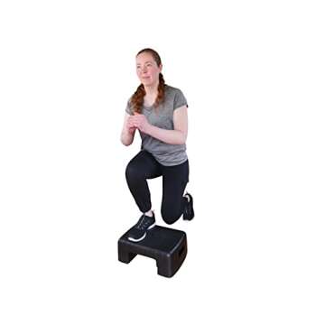 KOVOT Workout Step with Risers, Mobility Stool for Seniors, Kids & Pets - 4 Levels, Adjustable Height 4" To 10" - Lightweight & Portable (17" Long)