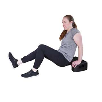 KOVOT Workout Step with Risers, Mobility Stool for Seniors, Kids & Pets - 4 Levels, Adjustable Height 4" To 10" - Lightweight & Portable (17" Long)