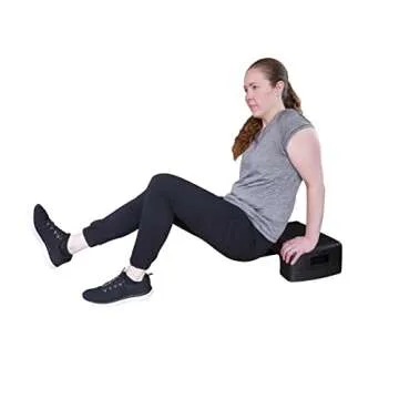 KOVOT Workout Step with Risers, Mobility Stool for Seniors, Kids & Pets - 4 Levels, Adjustable Height 4" To 10" - Lightweight & Portable (17" Long)