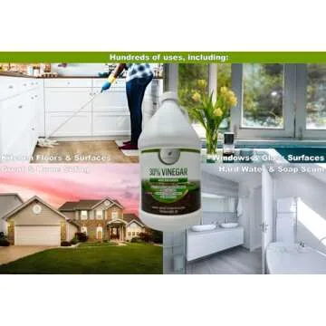 Natural Elements 30% Vinegar | Eco-Friendly Weed Killer and Cleaner | 6X Stronger