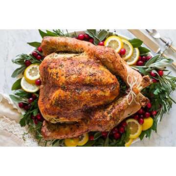 Chairman of the Bird Gourmet Turkey Rub - Thanksgiving All-In-One Herb Seasoning - Dry Brine Kit, Stuffing Mix - Great for Smoking, Roasting, Grilling - Natural Gluten Free and No Salt Sugar or MSG, by Madison Park Foods, 2 Ounce Spice Tin