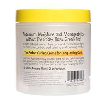 CurlyKids Curly Poppin Curling Creme, 6 Oz, 6 Ounce