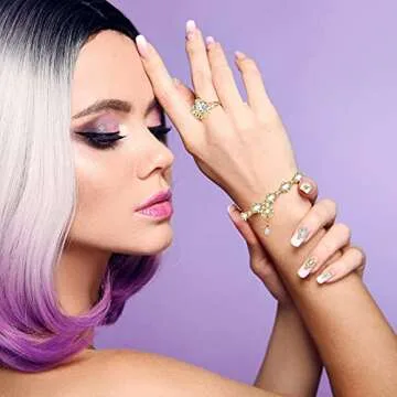 72 Pcs Heart Nail Charms Rhinestones for Stunning Nail Art