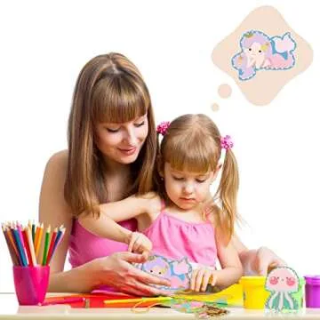 Kids Mermaid Lacing Cards for Toddler Skills Development