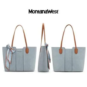 Chic Montana West Vegan Leather Tote Bag for Women