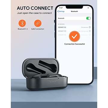 WENKEY True Wireless Earbuds with Bluetooth 5.3