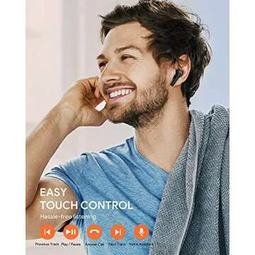WENKEY True Wireless Earbuds with Bluetooth 5.3