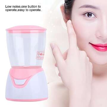 ZJchao Face Mask Machine, Fruit Vegetable Collagen Mask Make Machine Mini DIY Automatic Facial Cream Making With 32Pcs Mask Making Collagen Capsules