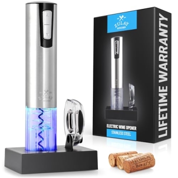 Zulay Electric Wine Opener with Charging Base for Easy Uncorking