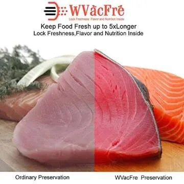 WVacFre 100 Quart Size 8x12Inch 4mil Food Vacuum Sealer Bags with Commercial Grade,BPA Free,Heavy Duty,Great for Food Vac Storage or Sous Vide Cooking