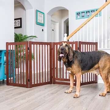 Primetime Petz 360 Configurable Freestanding Dog Gate with Door for Home