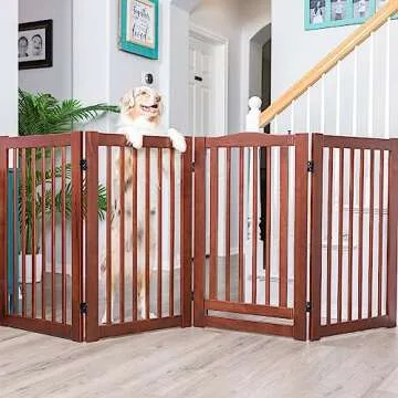 Primetime Petz 360 Configurable Freestanding Dog Gate with Door for Home