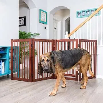 Primetime Petz 360 Configurable Freestanding Dog Gate with Door for Home