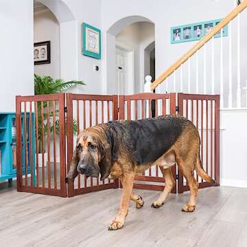 Primetime Petz 360 Configurable Freestanding Dog Gate with Door for Home