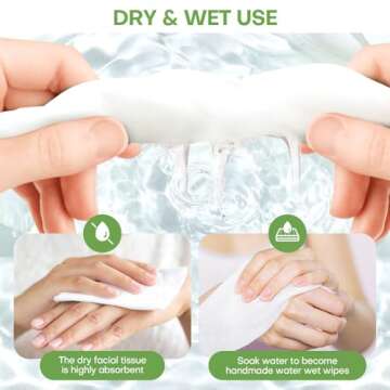 Fancyou Compressed Disposable Face Towel 100 PCS,Thicken Facial Cleansing Cloths Towelettes,Mini Travel Size Towel,Compact Portable Wash Cotton Wipes Tablets Coin Tissues to Cleaning Everything(White)