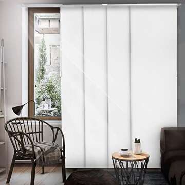 CHICOLOGY Sliding Door Blinds , Blinds for Sliding Glass Doors ,Room Divider , Vertical Blinds for P...