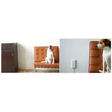 Sleek Socket Ultra-Thin Pet Proofing Outlet Cover with 3 Outlet Power Strip and Protective Cord Cover Kit, 8-Foot, Standard Size