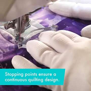 Creative Grids Elvira Quilting Tool - Non-Slip Acrylic Ruler