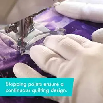 Creative Grids Elvira Quilting Tool - Non-Slip Acrylic Ruler