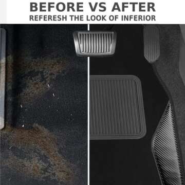 Universal Heavy Duty Car Mats with Anti-Slip Design