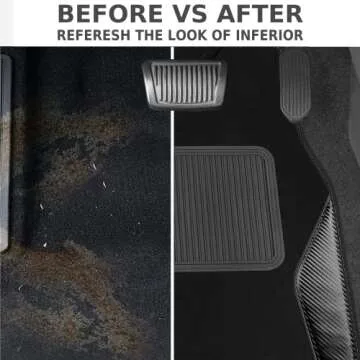 Universal Heavy Duty Car Mats with Anti-Slip Design