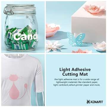 XINART 12x12 Inch Cutting Mats for Cricut Maker 3/Maker/Explore 3/Air 2/Air/One(Standard/Light/Strong,3 Mats) Adhesive Sticky Replacement Cutting Mat Compatible with Cricut