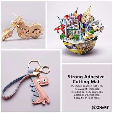 XINART 12x12 Inch Cutting Mats for Cricut Maker 3/Maker/Explore 3/Air 2/Air/One(Standard/Light/Strong,3 Mats) Adhesive Sticky Replacement Cutting Mat Compatible with Cricut