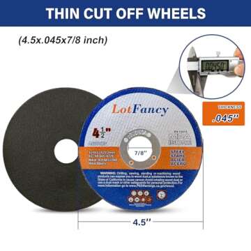 Efficient LotFancy 4.5 inch Cut Off Wheels for Metal