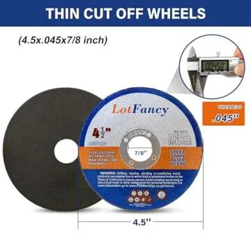 Efficient LotFancy 4.5 inch Cut Off Wheels for Metal
