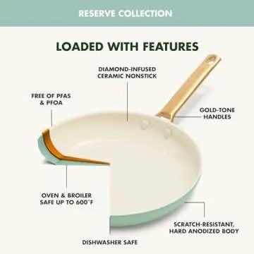 GreenPan Reserve Healthy Nonstick 10-Piece Cookware Set