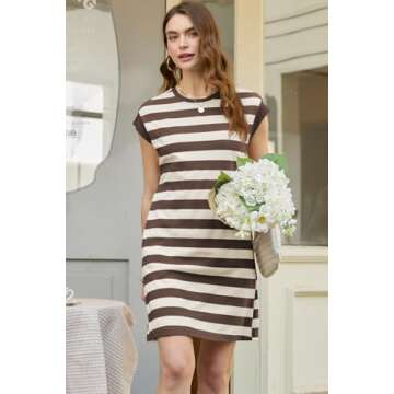 Stylish AlvaQ Women's Summer Casual Dress with Pockets