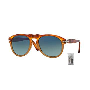 Persol PO0649 1025S3 54MM Resina E Sale/Crystal Lens Polarized Gradient Blue Aviator Sunglasses for ...