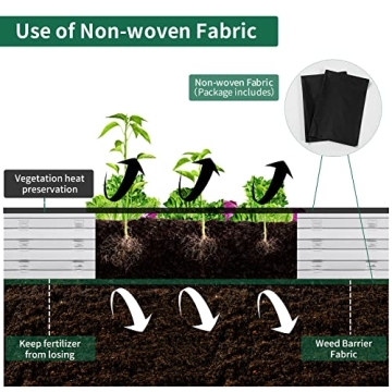 POTEY Raised Garden Bed Kit – Easy to Assemble for Outdoors