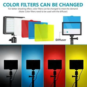 Neewer Video Conference Light Kit - 3 Dimmable LED Lights Set