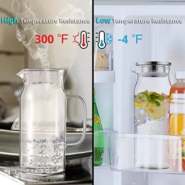 Stylish 1.2L Glass Pitcher for Everyday Use