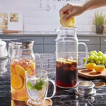 Stylish 1.2L Glass Pitcher for Everyday Use