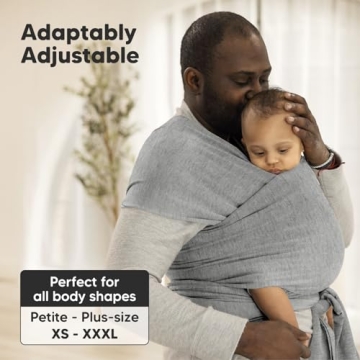 KeaBabies Baby Wrap Carrier - Universal Fit for Comfort