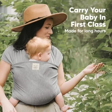 KeaBabies Baby Wrap Carrier - Universal Fit for Comfort