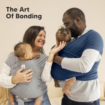 KeaBabies Baby Wrap Carrier - Universal Fit for Comfort