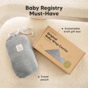 KeaBabies Baby Wrap Carrier - Universal Fit for Comfort